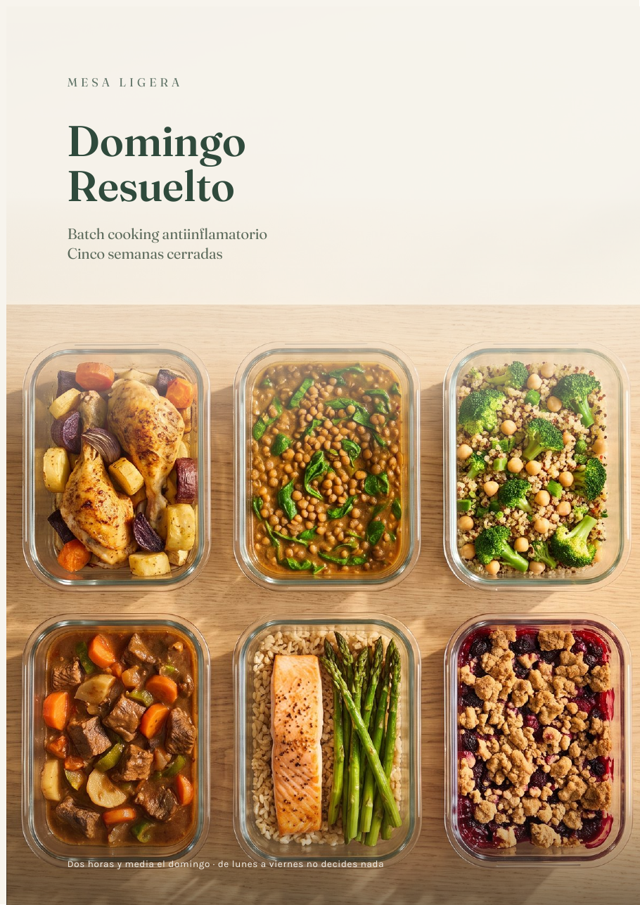 Portada de Domingo Resuelto, batch cooking